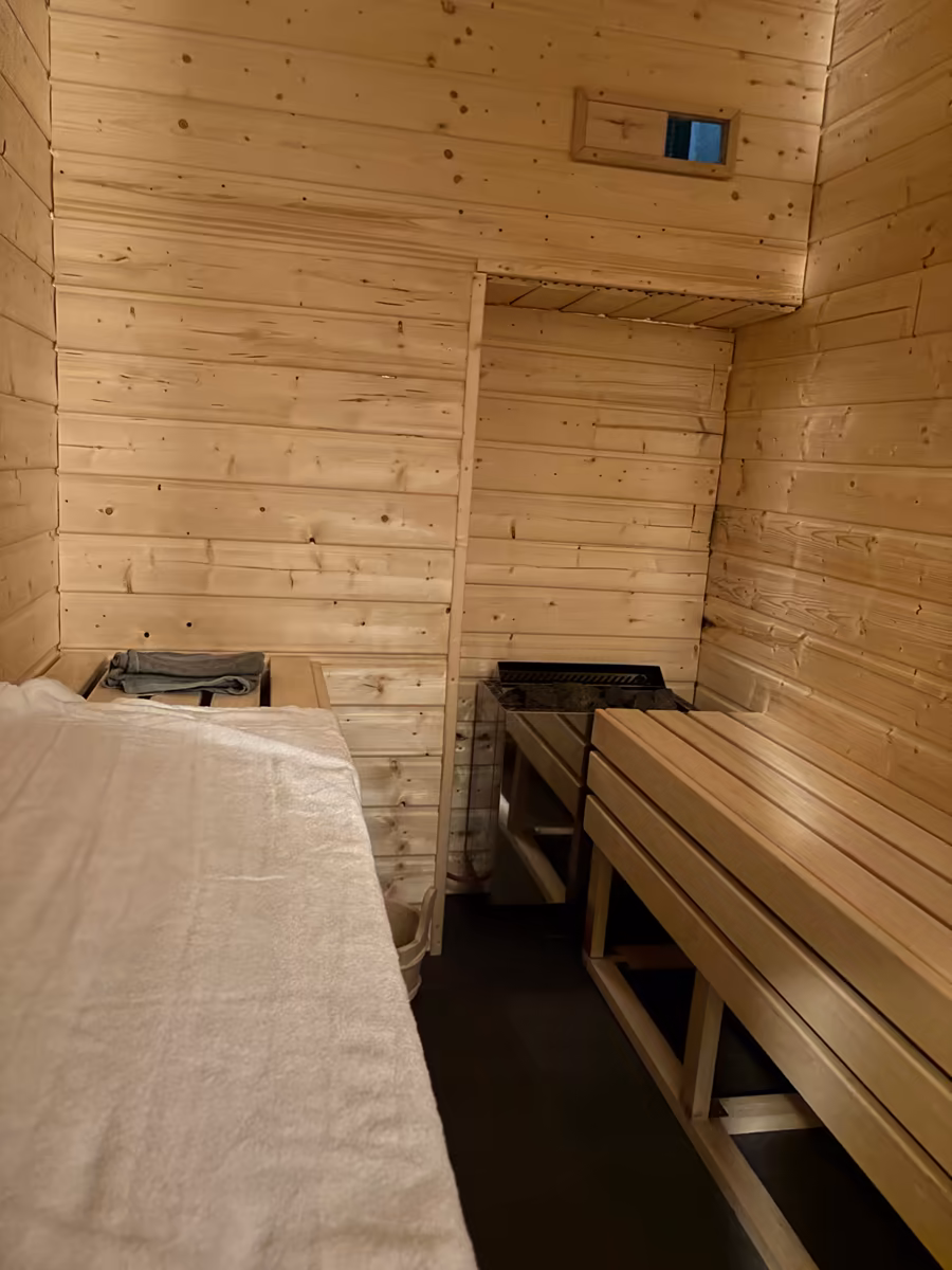Sauna der Ferienwohnung in Nandlstadt
